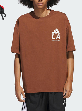 Adidas/阿迪达斯正品2025夏季款男女复古经典宽松透气短袖JX9124