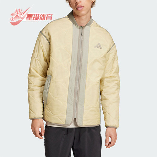 阿迪达斯男士保暖宽松棉服
