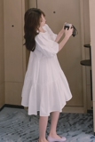 现货21夏季新款娃娃裙连衣裙223A060P85K138，女装连衣裙，浙宝267