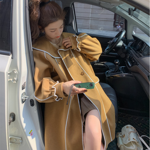 现货22年冬季新款外套女包条双面呢223C90P190K278