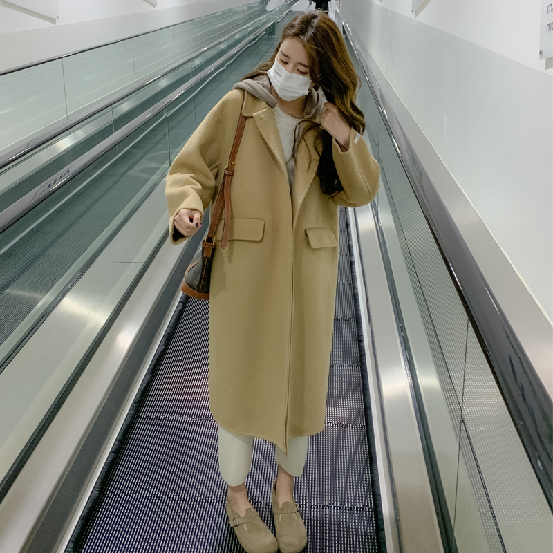 2025年冬季新款连帽双面呢大衣267-6019P315控438，女装毛呢外套，浙宝267