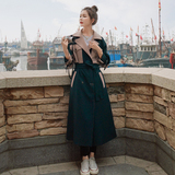 现货2022年秋季新款拼接风衣223-A121P140控价199，女装风衣，浙宝267