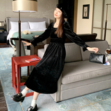 2024年秋季新款丝绒连衣裙267-6165P120控168，女装连衣裙，浙宝267