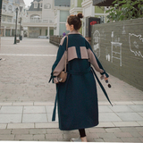 现货2022年秋季新款拼接风衣223-A121P140控价199，女装风衣，浙宝267