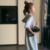 大码宽松卫衣裙女2023春季新款韩版小个子时尚假两件套拼接连衣裙，商品下架区，浙宝267