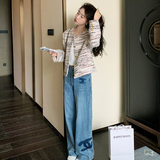 法式名媛粉色小香风外套女2023春秋新款小个子气质高端粗花呢上衣，女装短外套，浙宝267