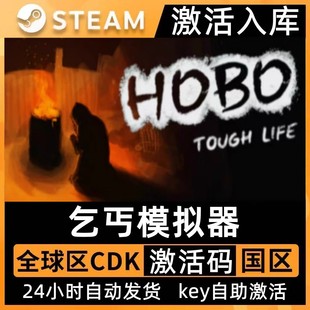Steam正版 CDKey入庫(kù)Hobo Tough Life全DLC中文PC 乞丐模擬器激活碼
