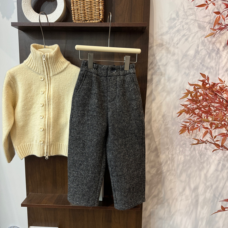 leomama女童休闲裤秋冬款中大童冬季一体绒外穿冬装毛呢加绒裤,童装/婴儿装/亲子装,裤子,淘宝优惠券,粉丝福利购,淘宝优惠卷