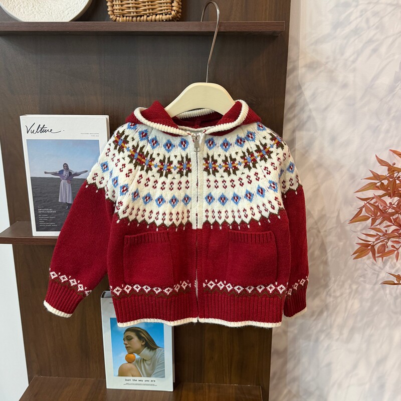 leomama女童冬季毛衣25新款女大童圣诞节红色针织开衫儿童上衣,童装/婴儿装/亲子装,毛衣/针织衫,淘宝优惠券,粉丝福利购,淘宝优惠卷