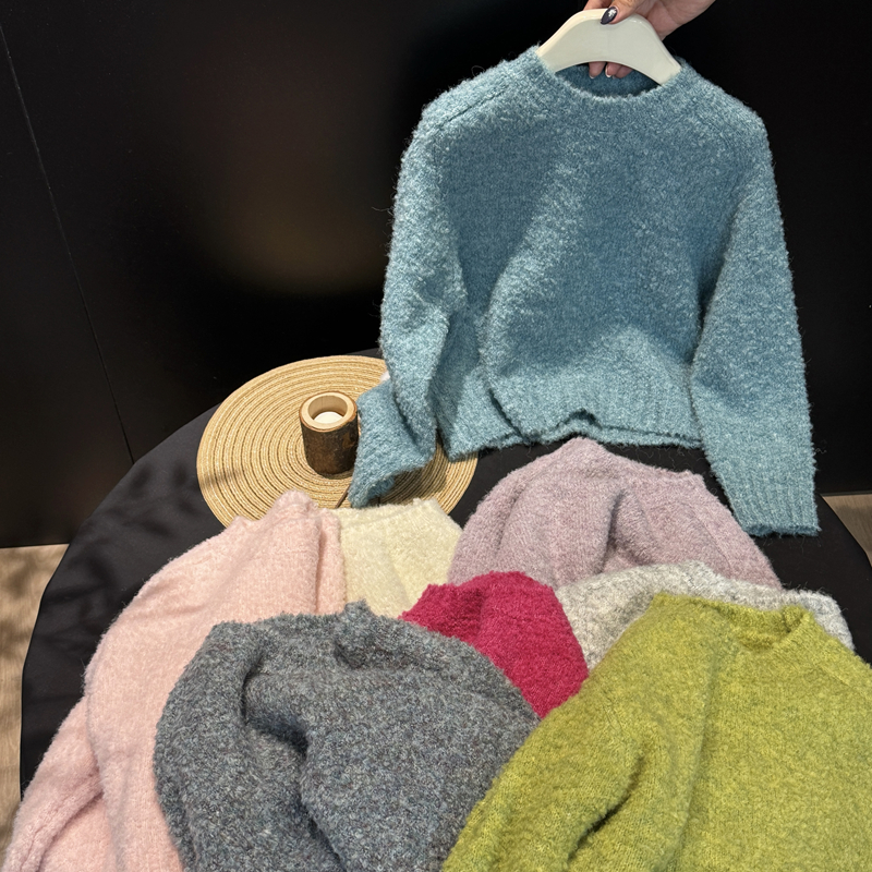 leomama【 拿捏松弛】女童内搭毛线衫冬季儿童百搭针织毛衣打底衫