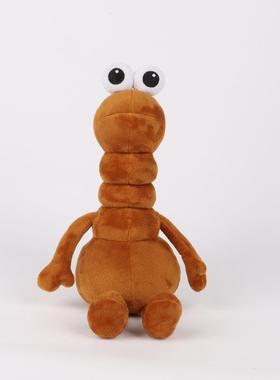 跨境新品Marcus the worm Plush 蠕虫马库斯表情包热梗毛绒玩具