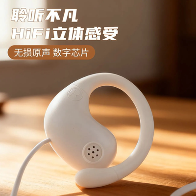 高音质耳挂式有线耳机数字Typec接口降噪耳机vivoOPPO通用3.5mm