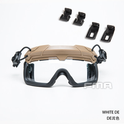 TB1333-W TACTICAL HELMET SPLIT ANTI-FOG GOGGLES 3MM THICKNESS LENS CS FIELD GOGGLES