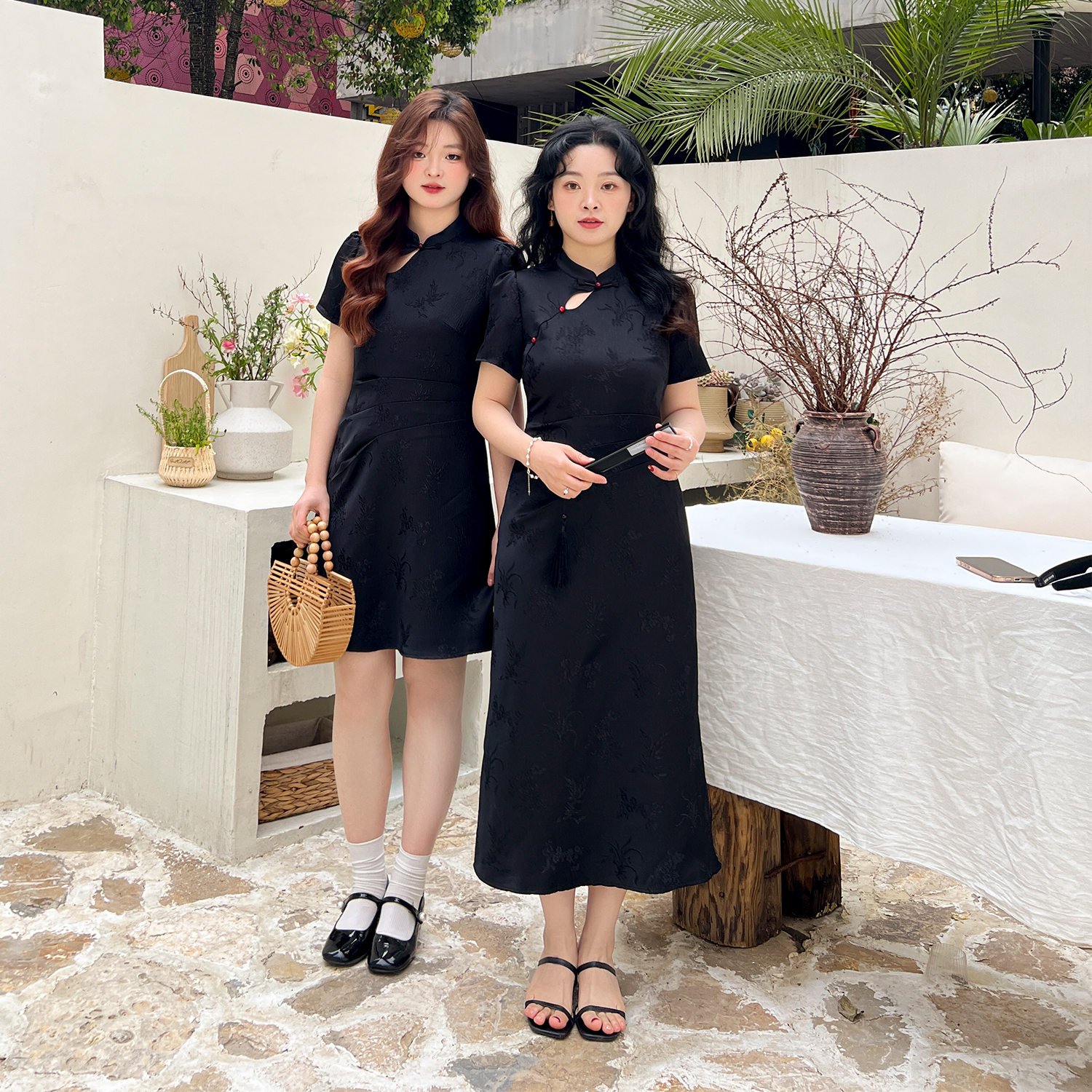 DM100苹果型梨型梨型苹果型新中式连衣裙