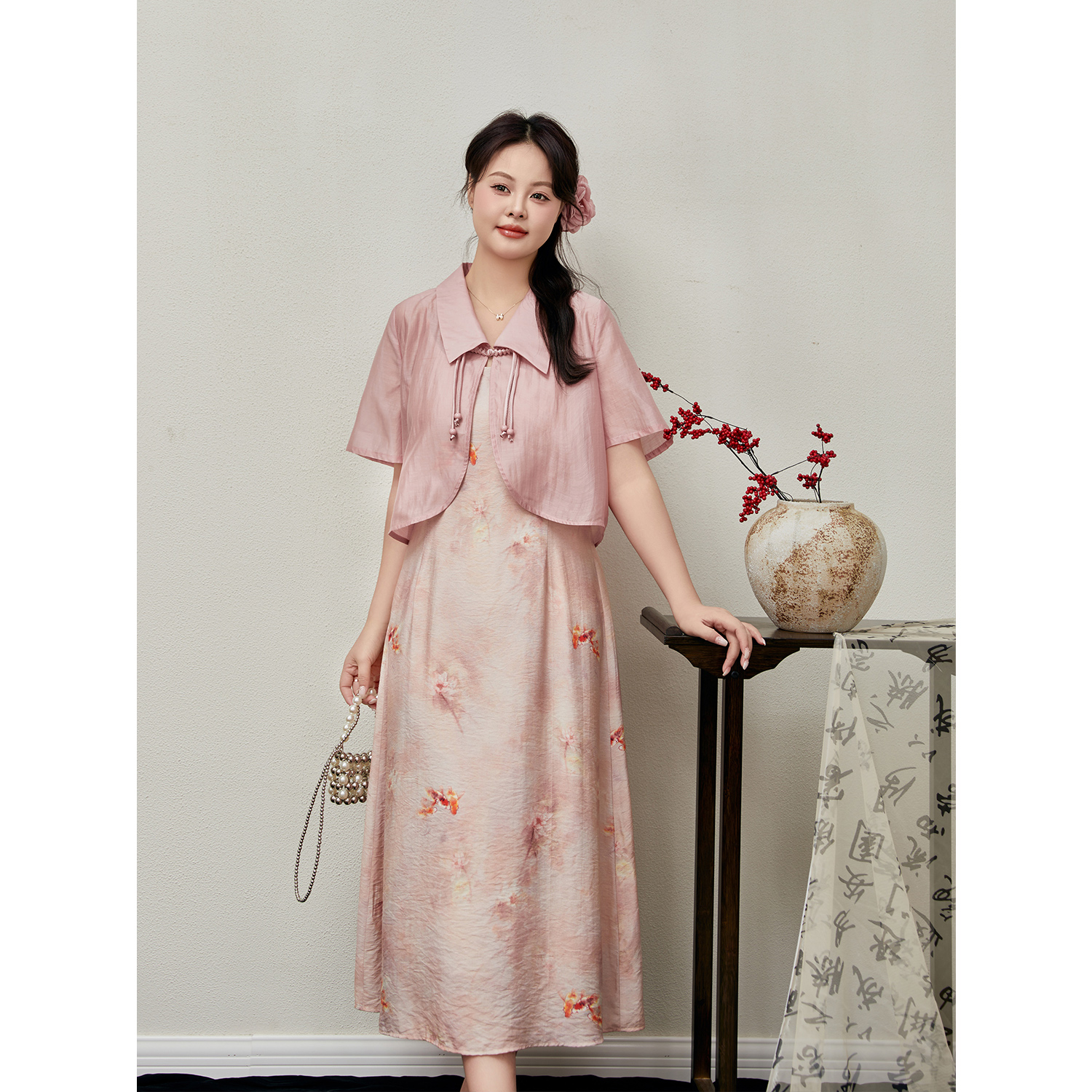 DM100大码女装套装显瘦