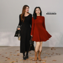 单品85折 立减10% DM100大码 针织连衣裙 显瘦修身