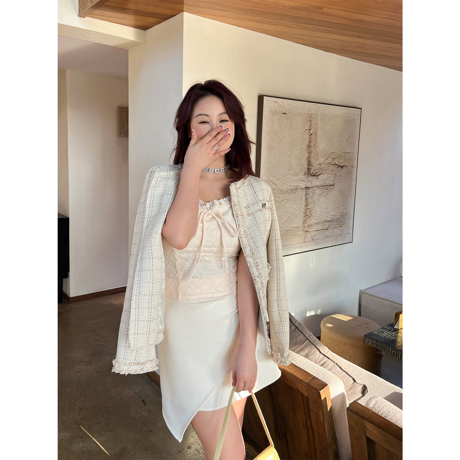 DM100 플러스 사이즈 100% 여성 여름 약간 뚱뚱한 MM [섹시한 레이스 서스펜더] 바닥 스트레치 조끼
