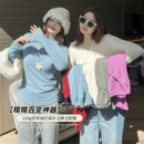 T恤收腰显瘦高弹针织打底衫 秋微胖mm百搭修身 百分百女装 DM100大码