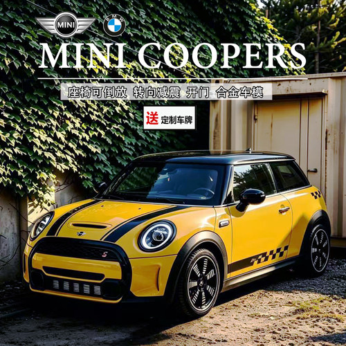 宝马MINICOOPER拉花版合金车模