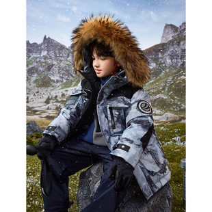 2025新款儿童羽绒服中长款男女同款中大童加厚青少年童装冬装外套