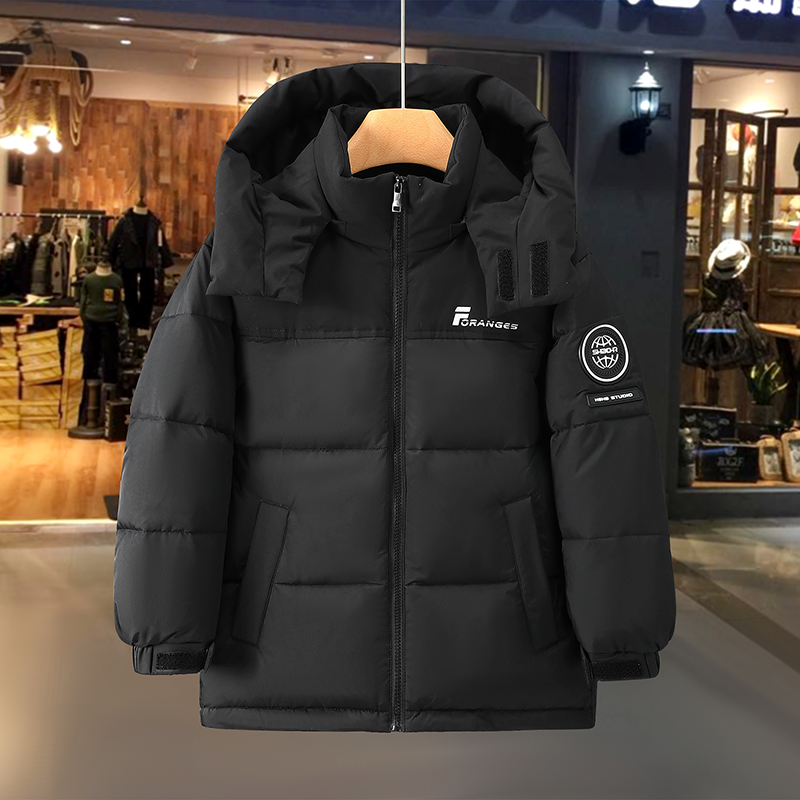 儿童羽绒服2025新款男女同款中长款中大童冬装保暖加厚童装外套