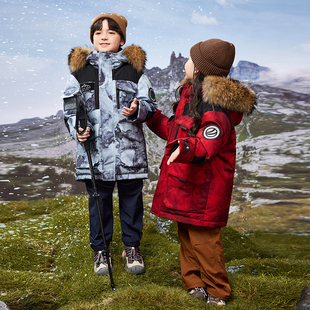 男女同款儿童羽绒服2025新款洋气中长款中大童冬季外套
