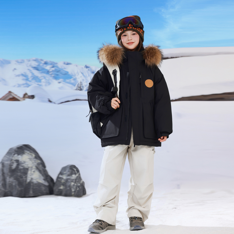 2025新款洋气儿童羽绒服男女童中长款中大童冬季童装加厚保暖外套