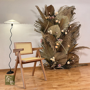 葵扇叶蒲葵大树叶橱窗装饰布置网红店婚庆民宿客栈花艺拍照背景墙