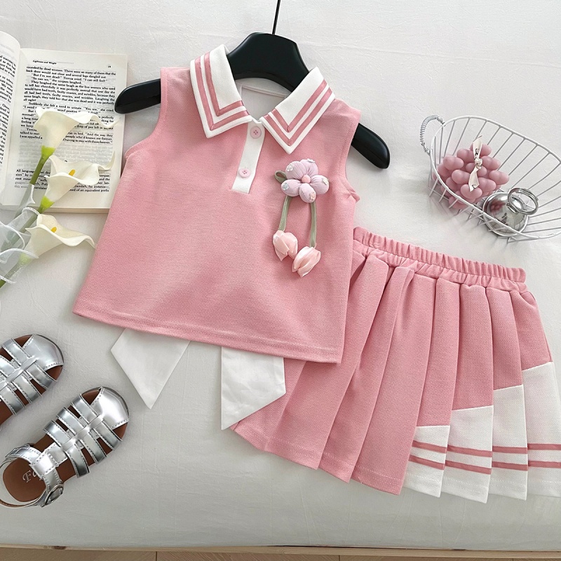 2025新款女童夏季学院风套装