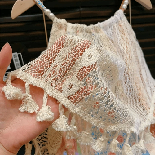 Летнее милое платье-комбинация, платье, в корейском стиле, стиль бохо