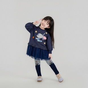 炸街女童套装春季2026新款洋气时髦儿童春秋女宝宝兔子警官两件套