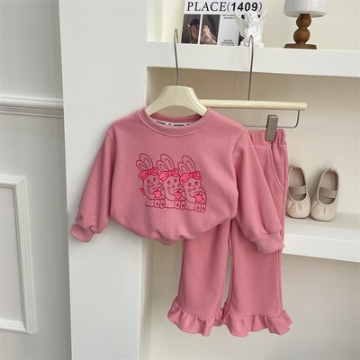 韩版两件套春秋季卡通图案套装