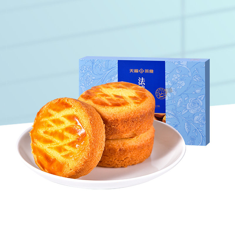 天福茗茶 法式乳酪 红茶蓝莓口味糕点 早餐 礼盒装180克