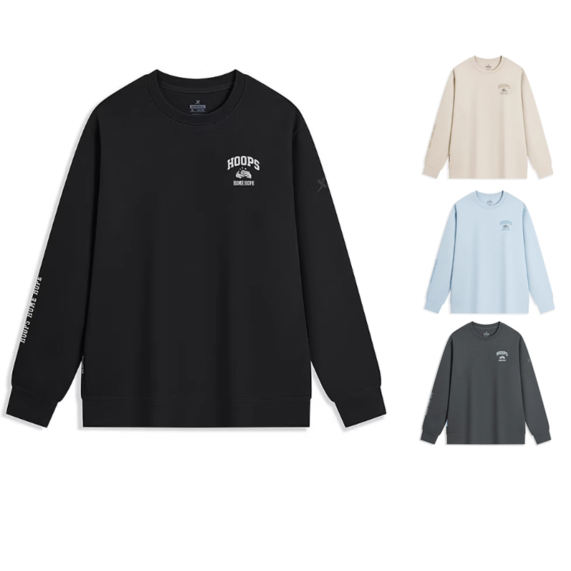 特步套头卫衣男2025春季新款