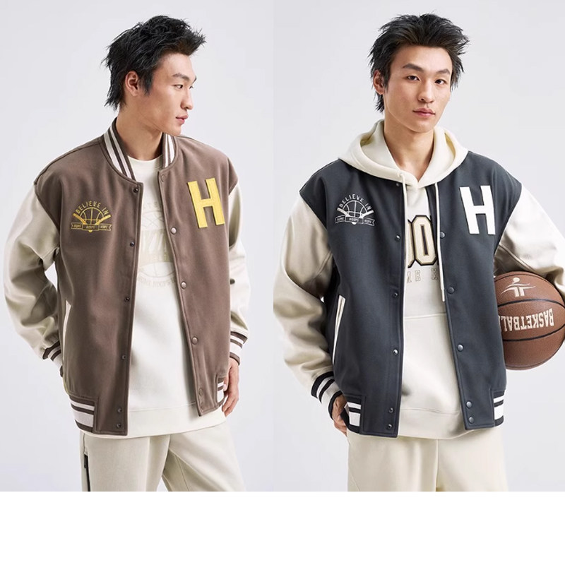 特步男款棒球服外套春秋户外