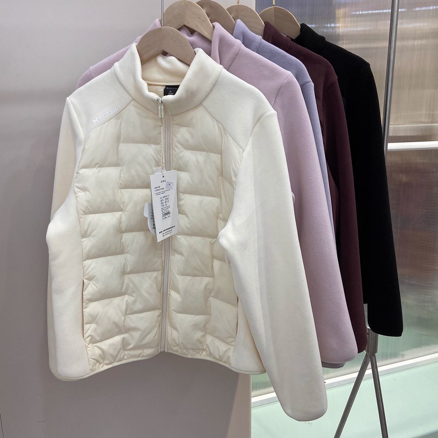 2025新款女士立领拼接外套