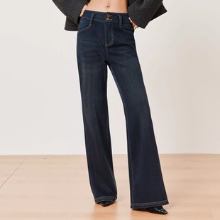 微喇叭裤 加绒厚软牛仔长裤 石墨烯显瘦高腰 时尚 歌迪恋8120冬女新款