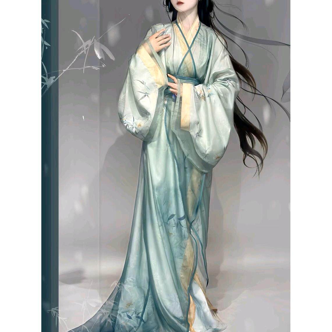汉服女战国袍醉玉清冷风