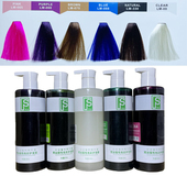 歌秀梵丝酸性色彩护理色粉色红色营养护理胶青灰色打蜡黑茶色染膏