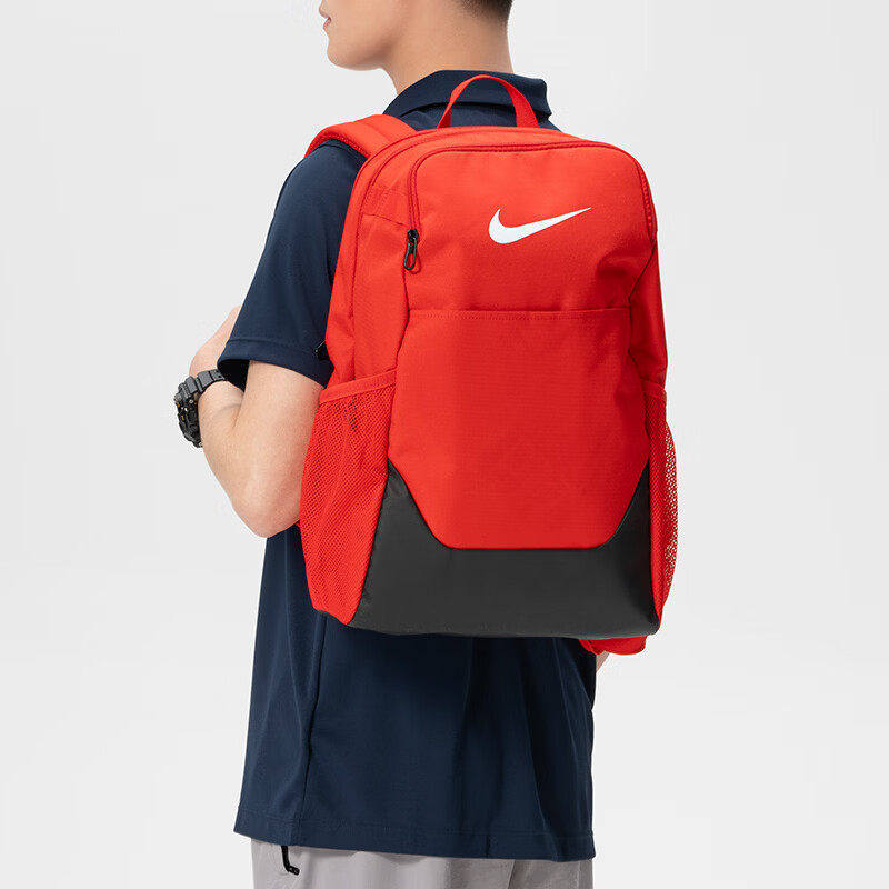 Nike耐克正品红色双肩包