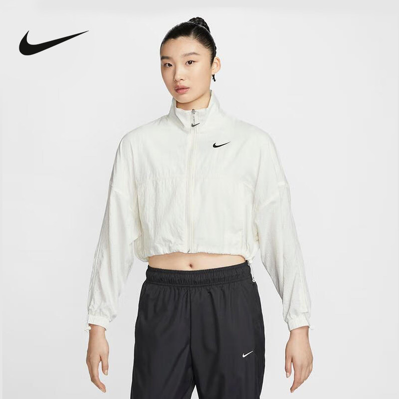 Nike耐克正品年夏季新款女子运动休闲梭织透气防晒外套HM4629-133