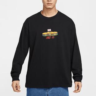 Nike耐克男装 时尚潮流印花运动休闲长袖T恤 HJ0807-010