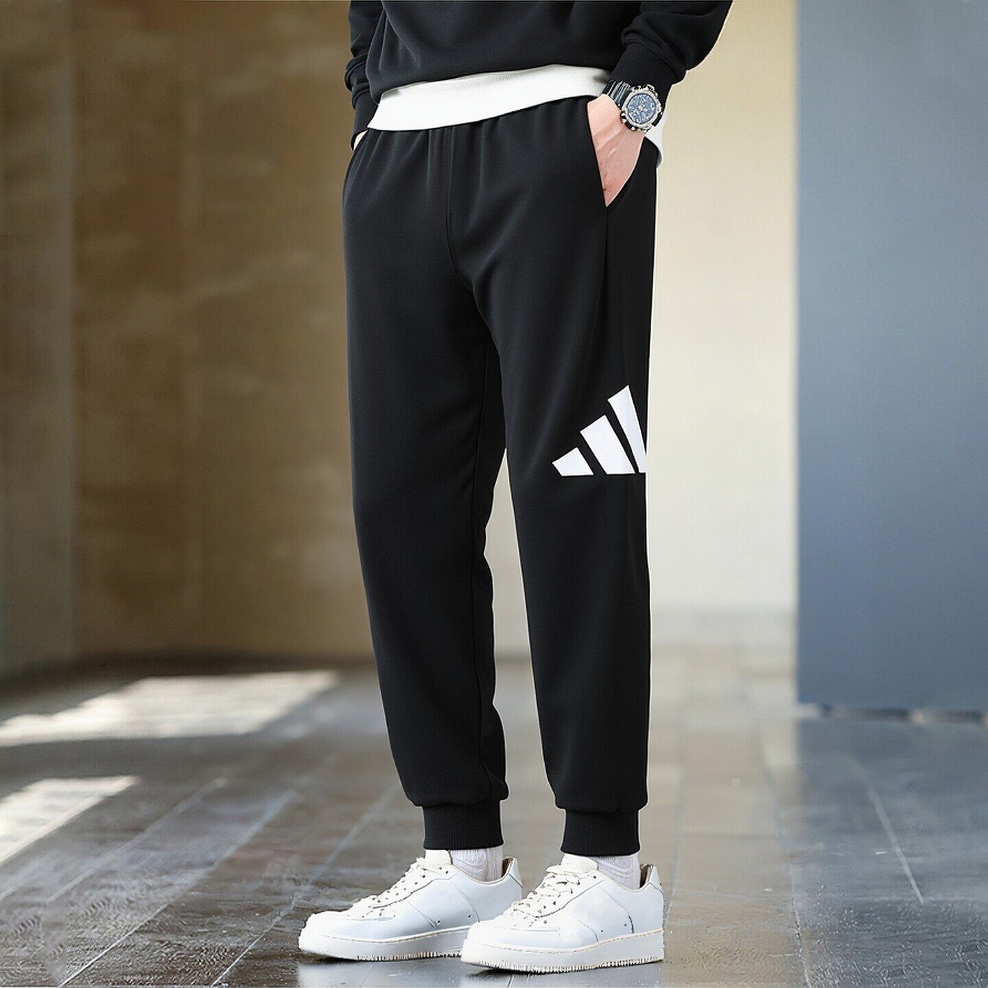 Adidas裤子男秋季新款篮