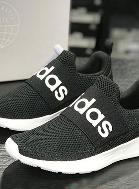 阿迪达斯男鞋正品春季新款网面休闲鞋透气懒人一脚蹬运动鞋H04343