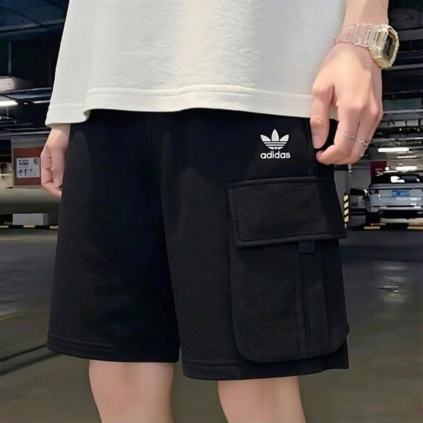 阿迪达斯三叶草运动裤男裤夏季休闲裤正品透气百搭工装五分裤短裤
