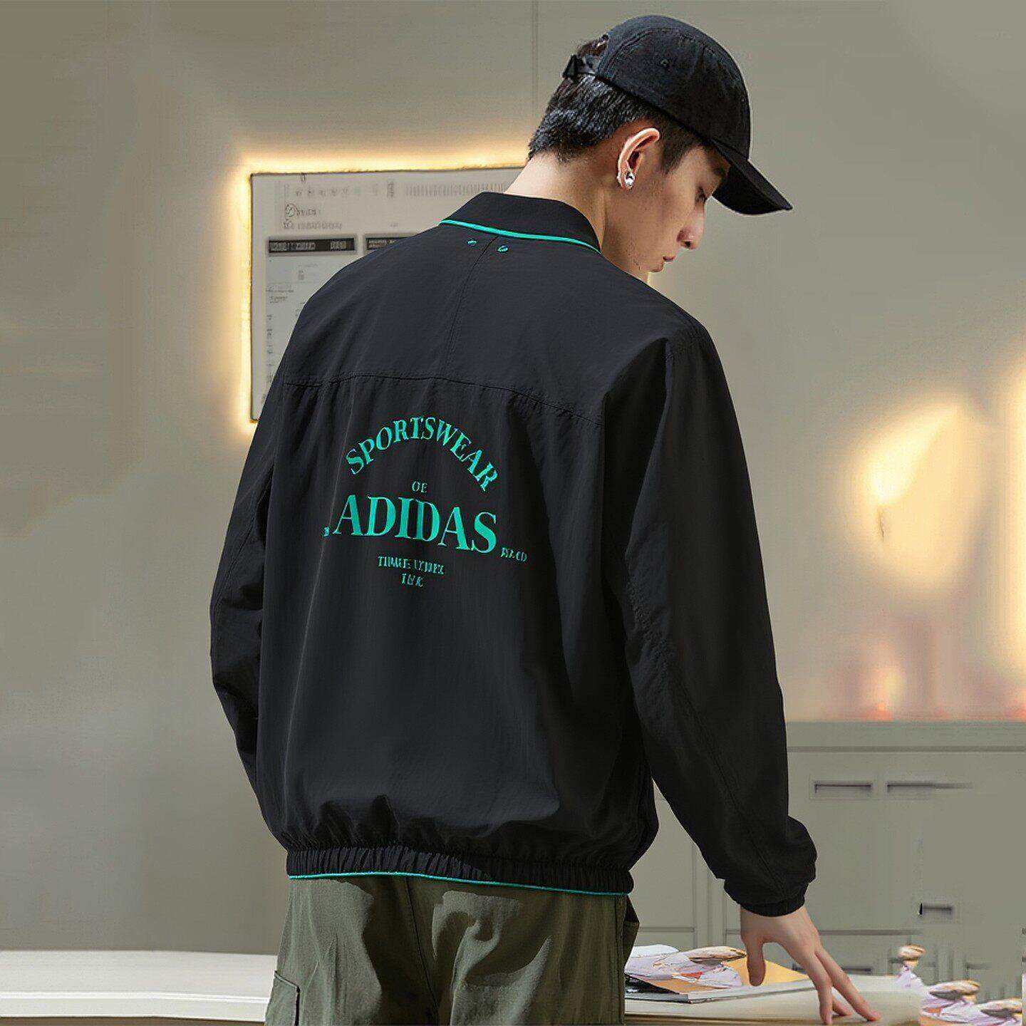阿迪达斯棒球服男春季新