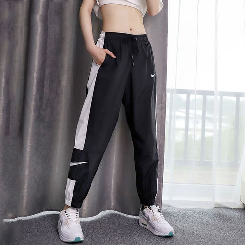 耐克黑色女裤2023秋新款