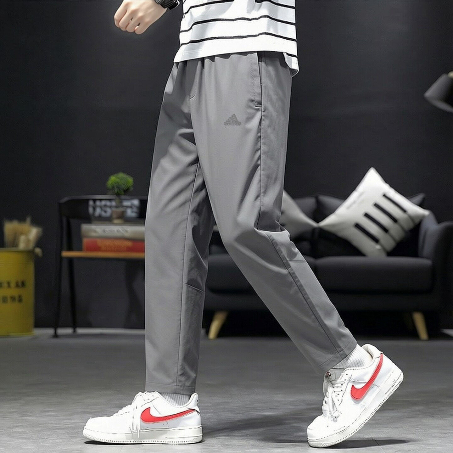 Adidas裤子男夏季新款薄