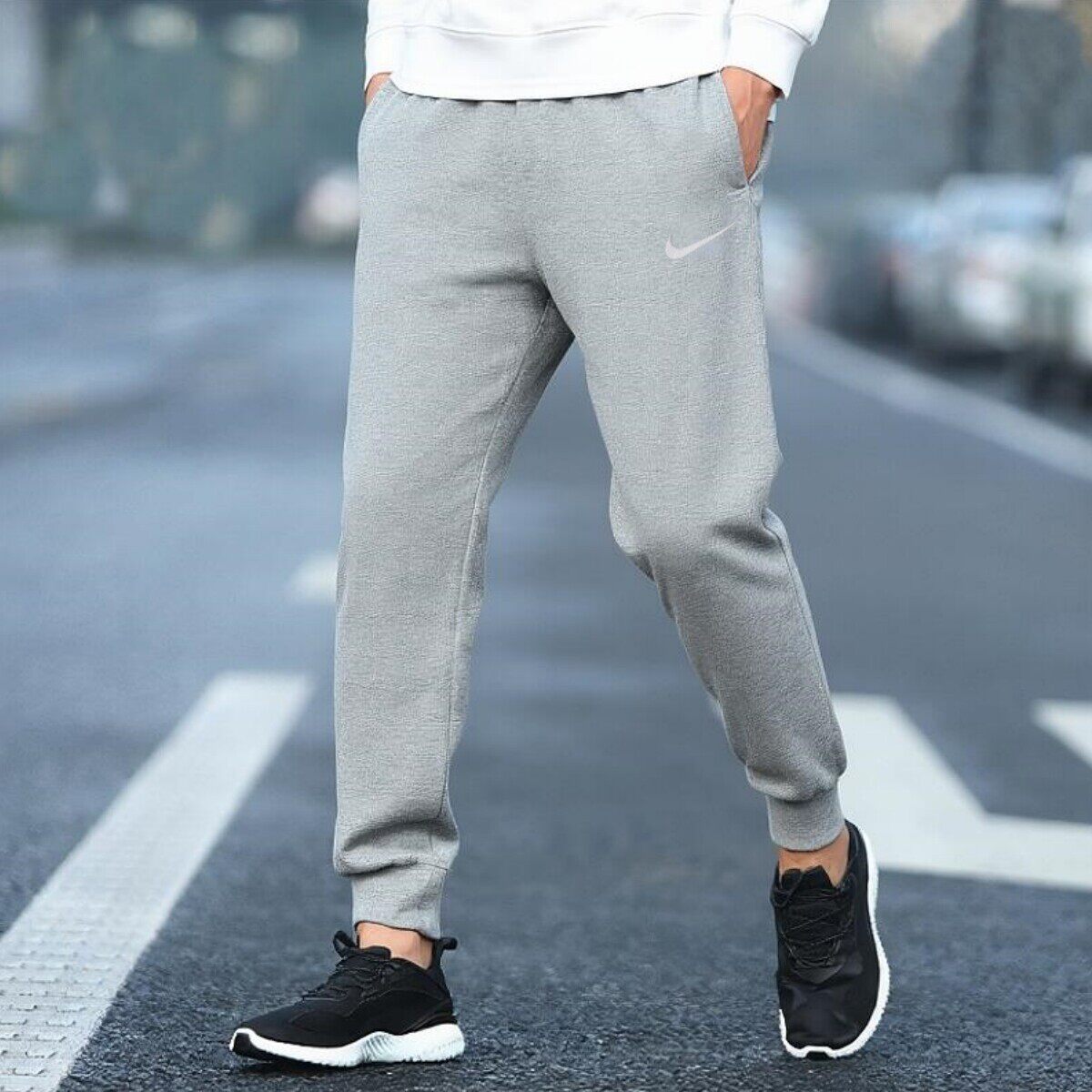 Nike耐克裤子灰色长裤针