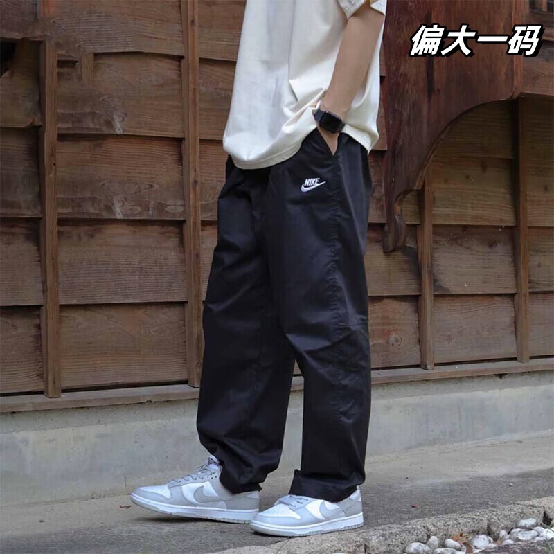 Nike耐克正品薄款直筒长裤夏季新款男裤宽松运动裤大码透气休闲裤